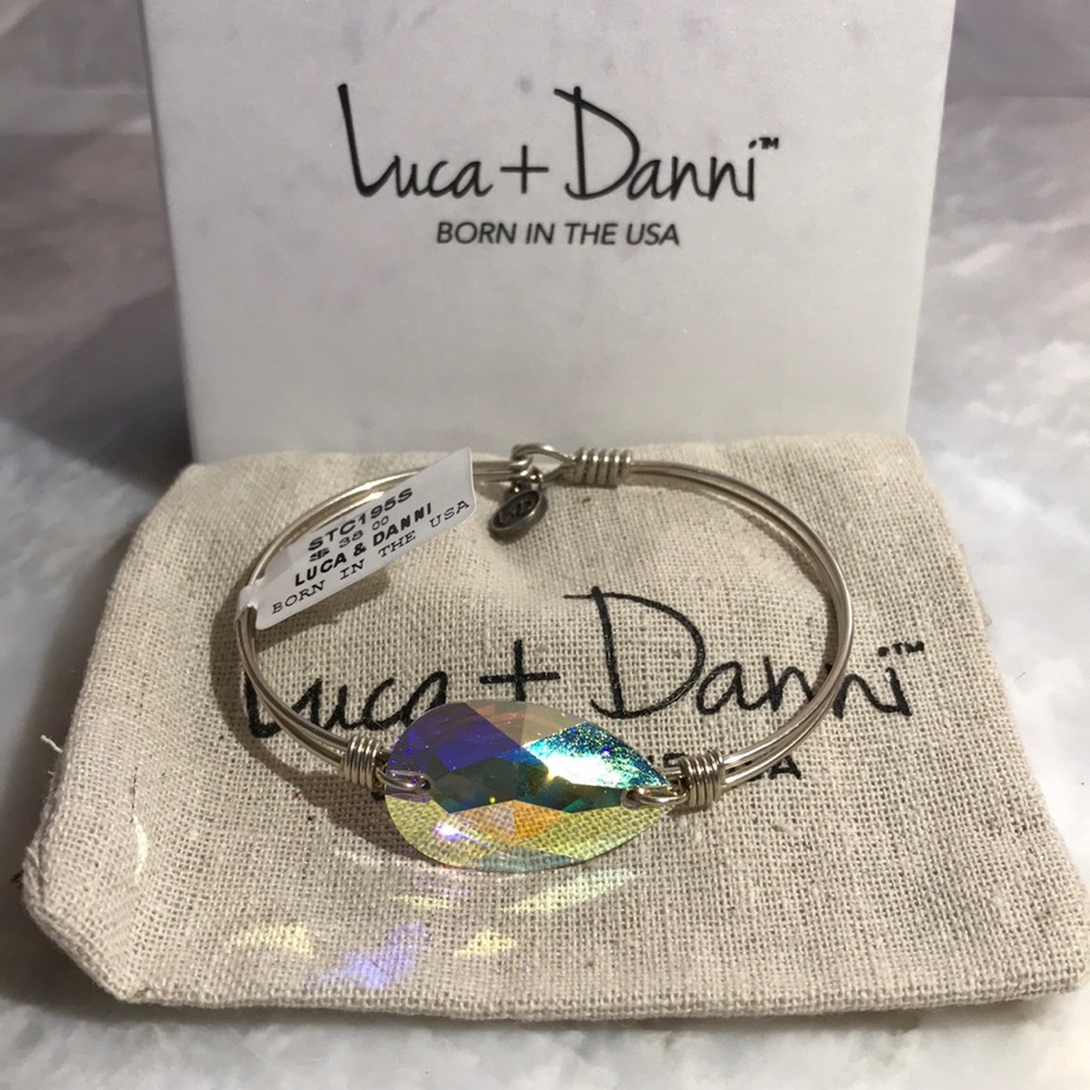 Luca + Danni silver crystal bracelet